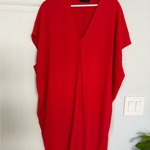 Hatch Maternity Red V-Neck Dress